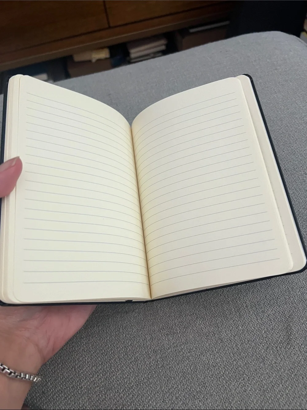 Black 7x5” Hardcover SquareSpace Journal Notebook